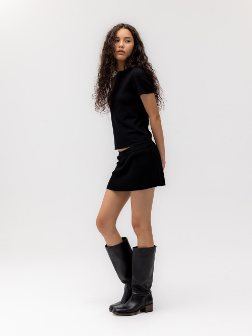 G BABY KNIT TEE (BLACK)