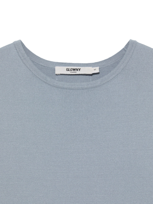 G BABY KNIT TEE (DUST BLUE)