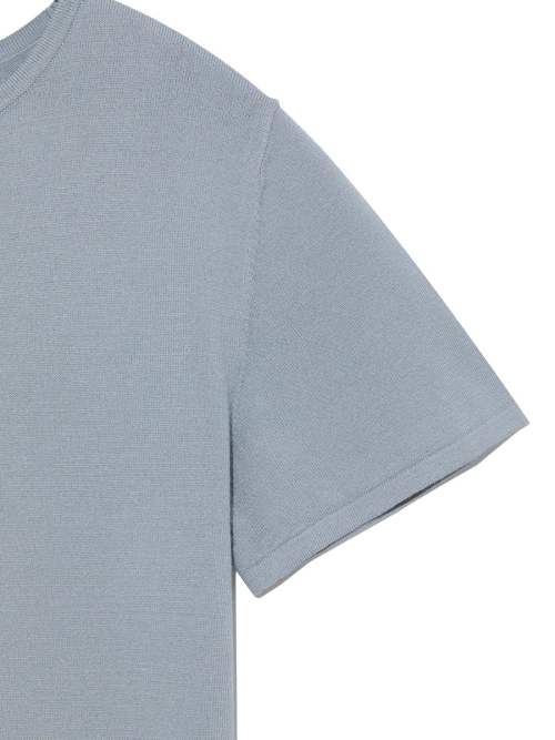 G BABY KNIT TEE (DUST BLUE)