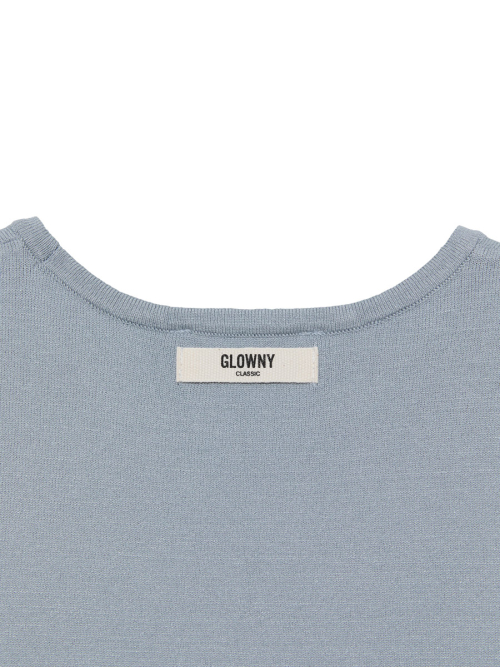 G BABY KNIT TEE (DUST BLUE)