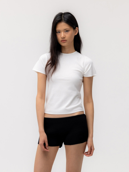 G BABY KNIT TEE (WHITE)