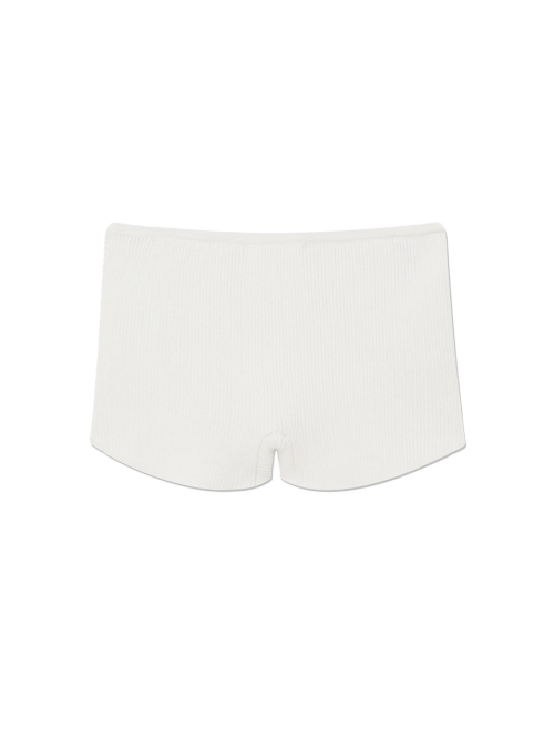 G KNIT REST SHORTS (WHITE)
