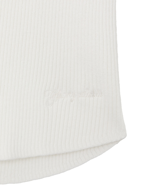 G KNIT REST SHORTS (WHITE)