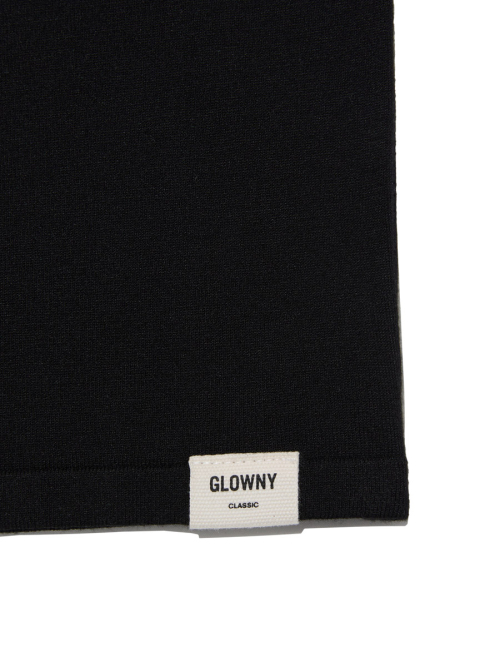 3/4 BUTTON FLY KNIT TEE (BLACK)