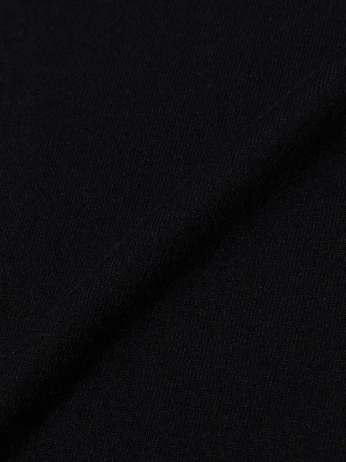3/4 BUTTON FLY KNIT TEE (BLACK)
