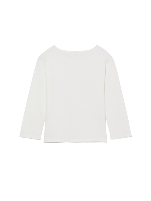 3/4 BUTTON FLY KNIT TEE (WHITE)