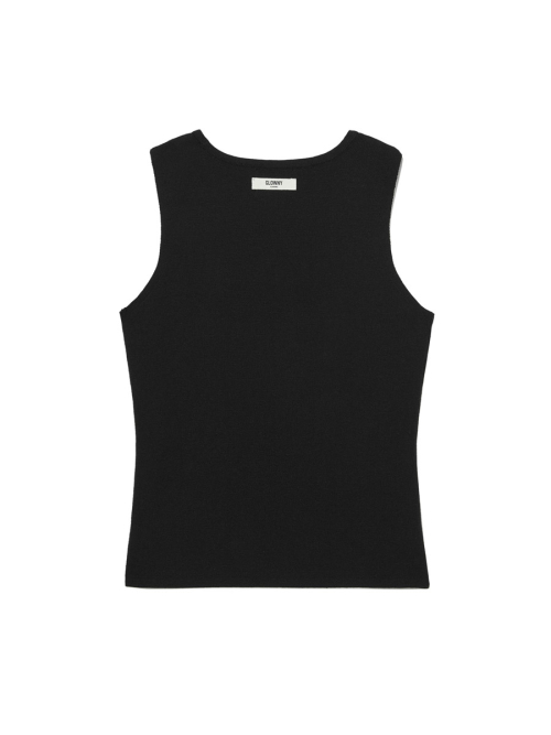 G REST KNIT SLEEVELESS (BLACK)