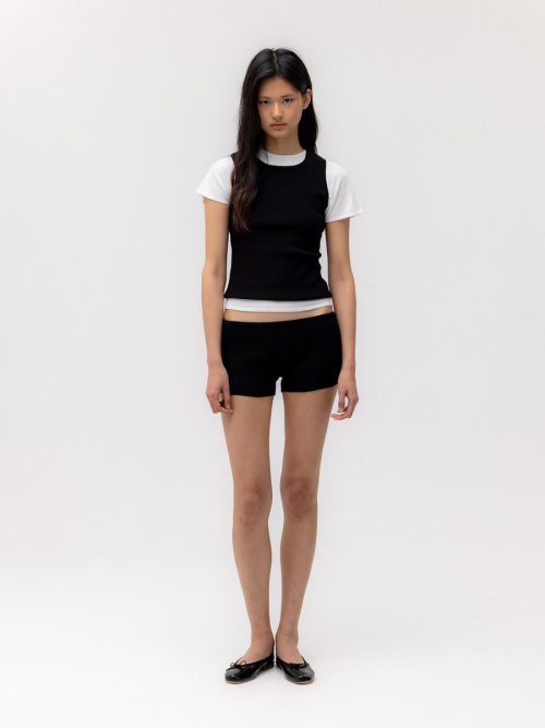 G REST KNIT SLEEVELESS (BLACK)