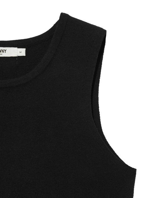 G REST KNIT SLEEVELESS (BLACK)