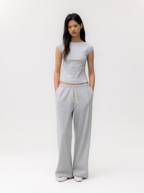G COMFORT STRING PANTS (MELANGE GRAY)