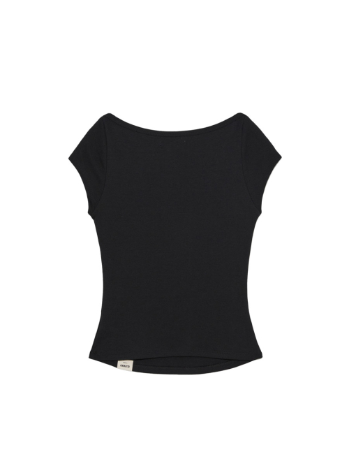 G CLASSIC BOAT NECK TEE (BLACK)