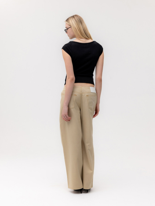 G CLASSIC BOAT NECK TEE (BLACK)