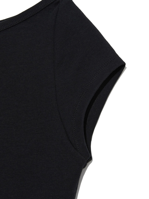 G CLASSIC BOAT NECK TEE (BLACK)