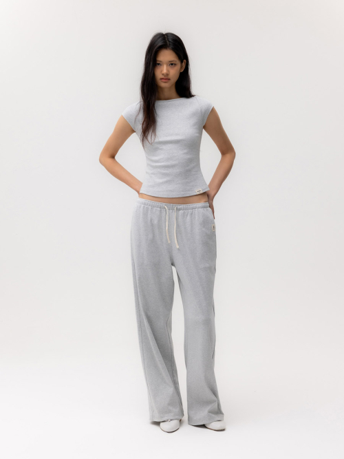 G CLASSIC BOAT NECK TEE (MELANGE GRAY)