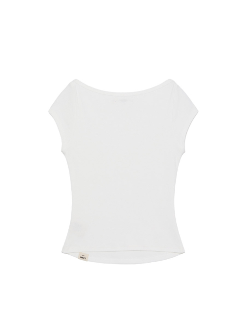 G CLASSIC BOAT NECK TEE (WHITE)
