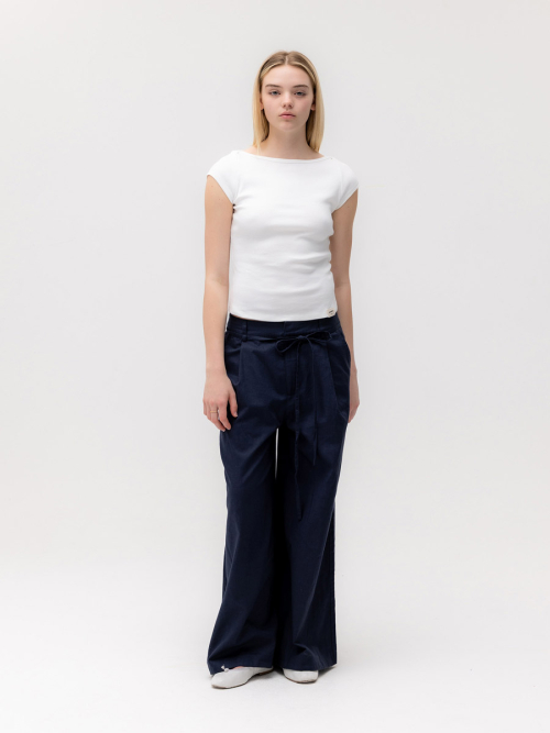 G CLASSIC BOAT NECK TEE (WHITE)