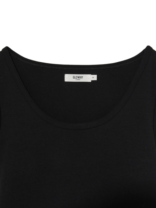 G DEEP SCOOP TEE (BLACK)