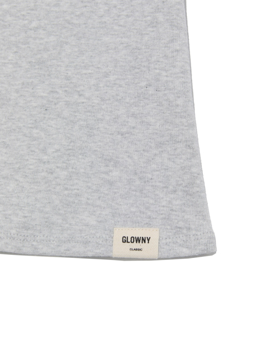 G DEEP SCOOP TEE (MELANGE GRAY)