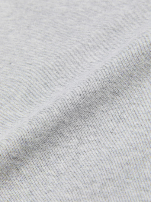 G DEEP SCOOP TEE (MELANGE GRAY)