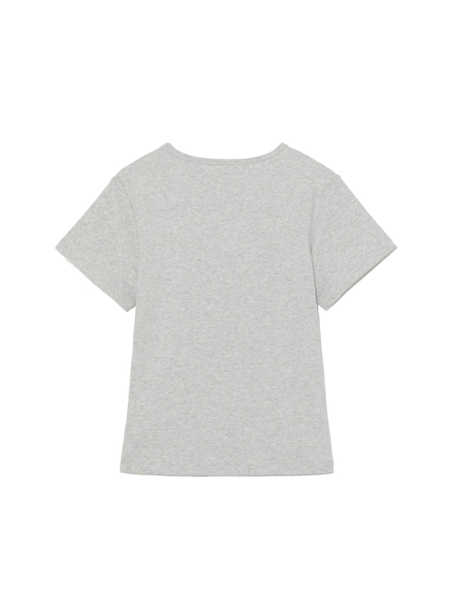 G BABY TEE (LONG VERSION) (MELANGE GRAY)