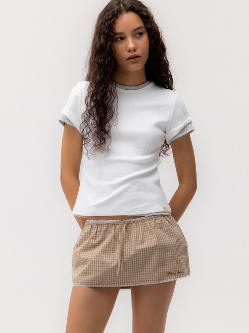 G BABY TEE (LONG VERSION) (WHITE)