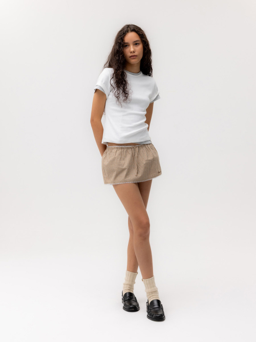 G BABY TEE (LONG VERSION) (WHITE)