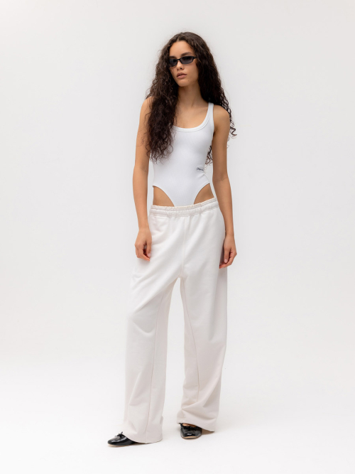 G CONTRAST SWEATPANTS 2.0 (WHITE)