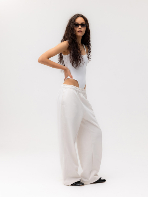 G CONTRAST SWEATPANTS 2.0 (WHITE)