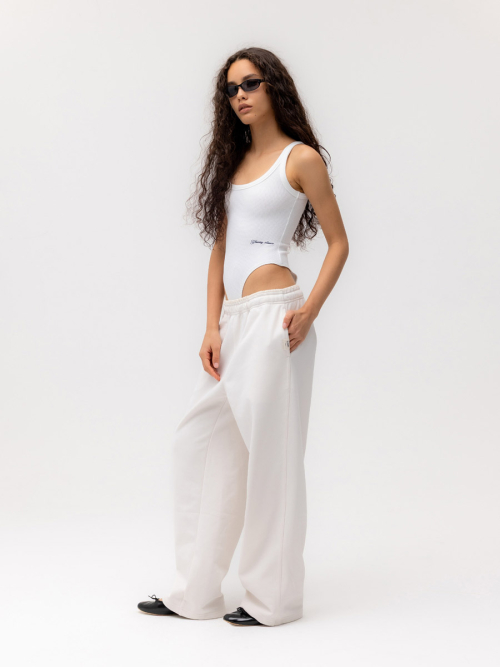 G CONTRAST SWEATPANTS 2.0 (WHITE)