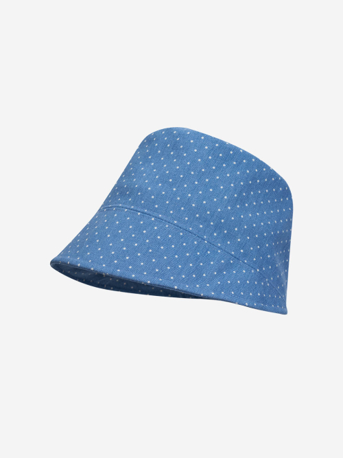 Dot Denim Moon Bucket Hat