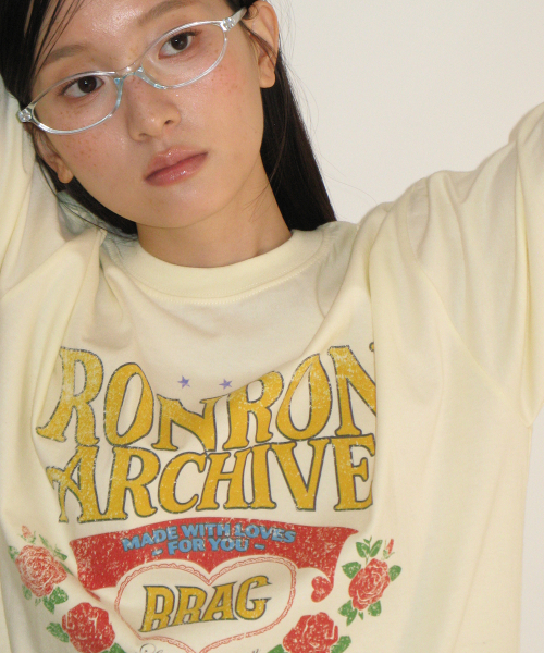 ROSE RRAC OVER FIT T SHIRT SOFT YELLOW