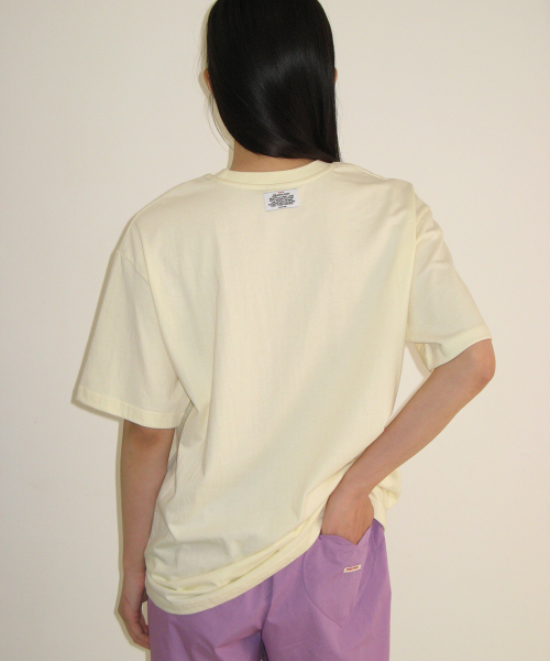 ROSE RRAC OVER FIT T SHIRT SOFT YELLOW