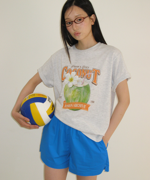 HEART POCKET TRUNK SHORT PANTS BLUE