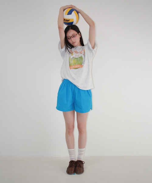 HEART POCKET TRUNK SHORT PANTS BLUE