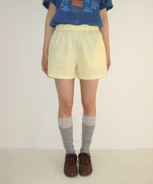 HEART POCKET TRUNK SHORT PANTS LEMON
