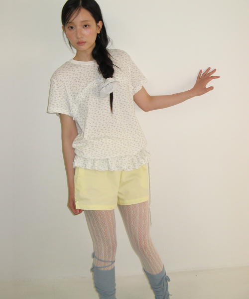 HEART POCKET TRUNK SHORT PANTS LEMON