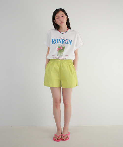 HEART POCKET TRUNK SHORT PANTS OLIVE