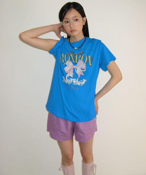 HEART POCKET TRUNK SHORT PANTS PURPLE