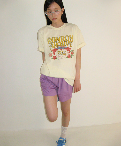 HEART POCKET TRUNK SHORT PANTS PURPLE