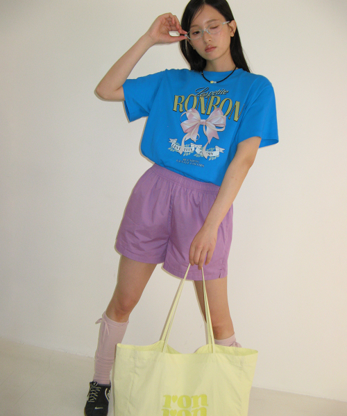 HEART POCKET TRUNK SHORT PANTS PURPLE