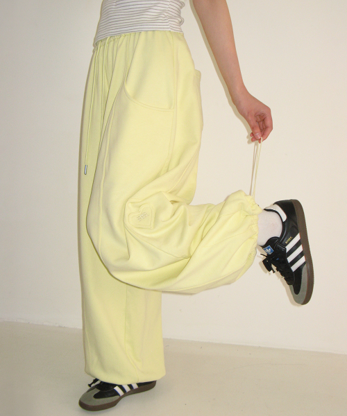 MINI HEART BALLOON JOGGER PANTS LEMON