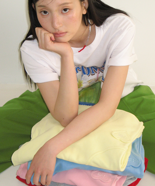 MINI HEART BALLOON JOGGER PANTS OLIVE