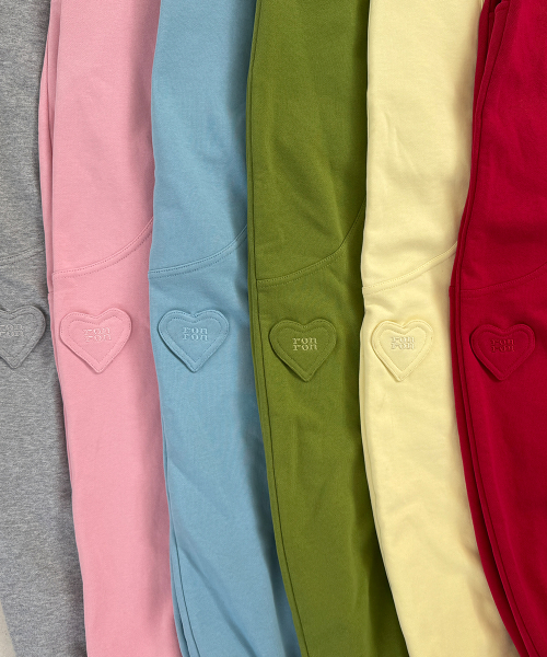 MINI HEART BALLOON JOGGER PANTS RED