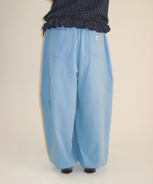 MINI HEART BALLOON JOGGER PANTS SOFT BLUE