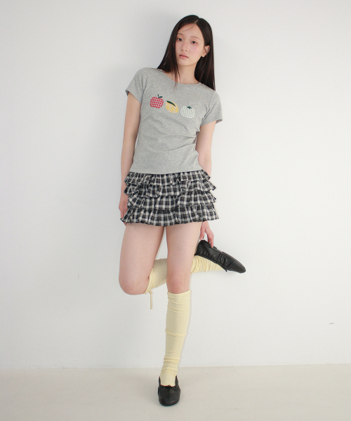 LOGO STRING KNEE SOCKS YELLOW