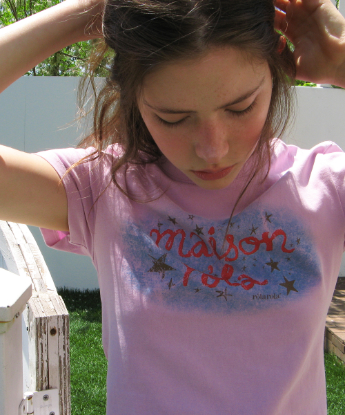 PIGMENT ROLA LETTERING T-SHIRT PINK