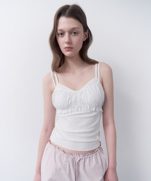 LACE BUSTIER WHITE
