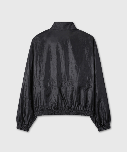 REGULAR FIT SHEER NYLON JACKET (BLACK)