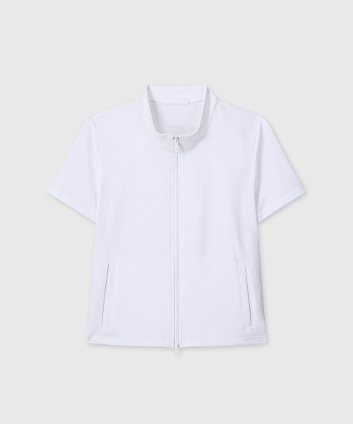 RELAXED SOFT ZIP-UP (WHITE)