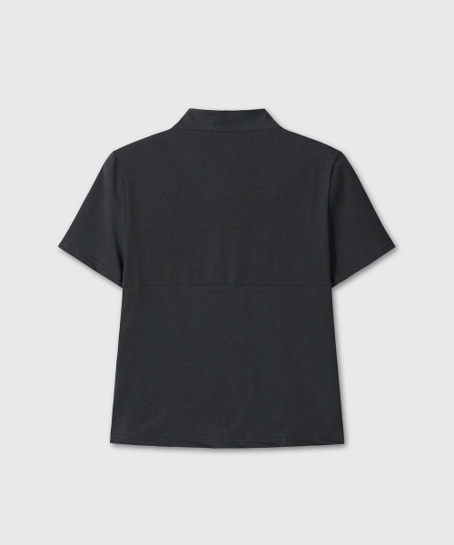 RELAXED SOFT ZIP-UP (BLACK)